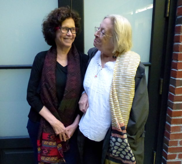 Filmmaker Tova Beck-Friedman (left) and Janet Naava Ades. Photo by Amy Stone.