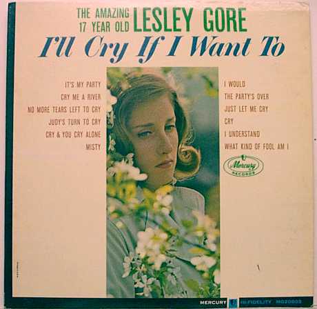 Cover art for Gore's I'll Cry If I Want To. The copyright is believed to belong to the label, Mercury Records.