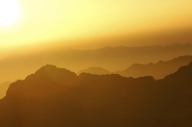 "Sunrise on Mount Sinai," Flickr.com, Peaceworker46. 