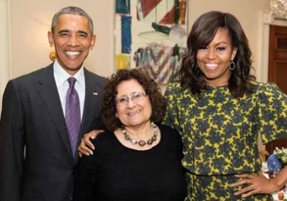 Susan Barocas at an Obama White House seder. She was guest chef for the seders from 2014-2016. 