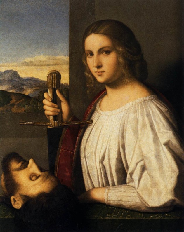 Judith with the head of Holofernes, painting by Vincenzo Catena