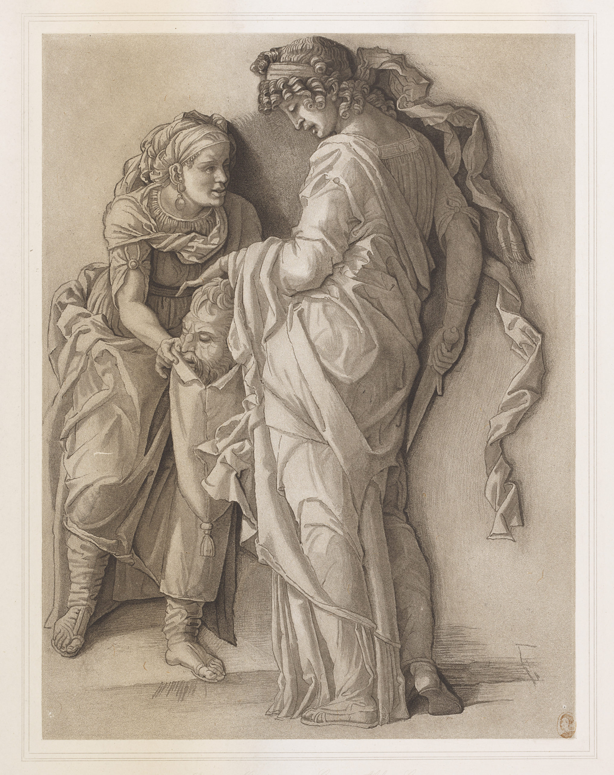 Print, "Judith with the Head of Holofernes," 19th century, unknown artist.
