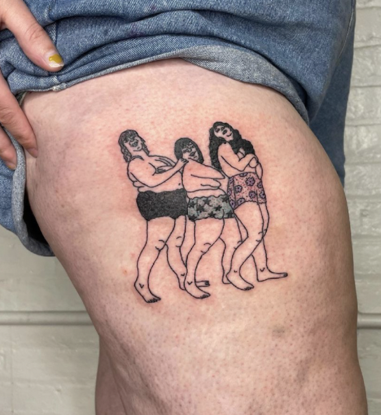 Frank Ocean Gets Matt Groening Homo vs Hetero Tattoo